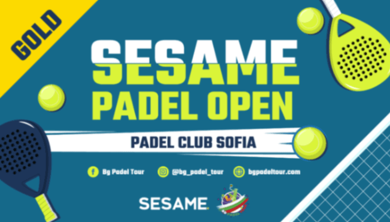 Sesame Padel Open GOLD banner